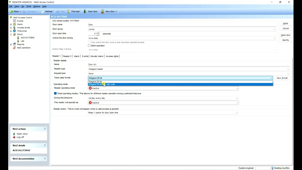 How to Configure a Wiegand Reader to a Paxton Net2 System