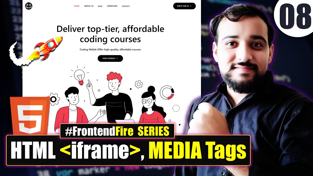 Exploring iFrames & HTML5 Media Tags for Modern Web Development | Fire Series by Coding Wallah🔥