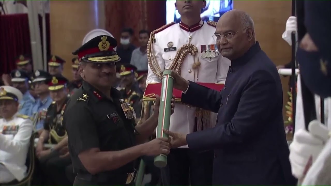 President Kovind presents Ati Vishisht Seva Medal to Major General U Suresh Kumar