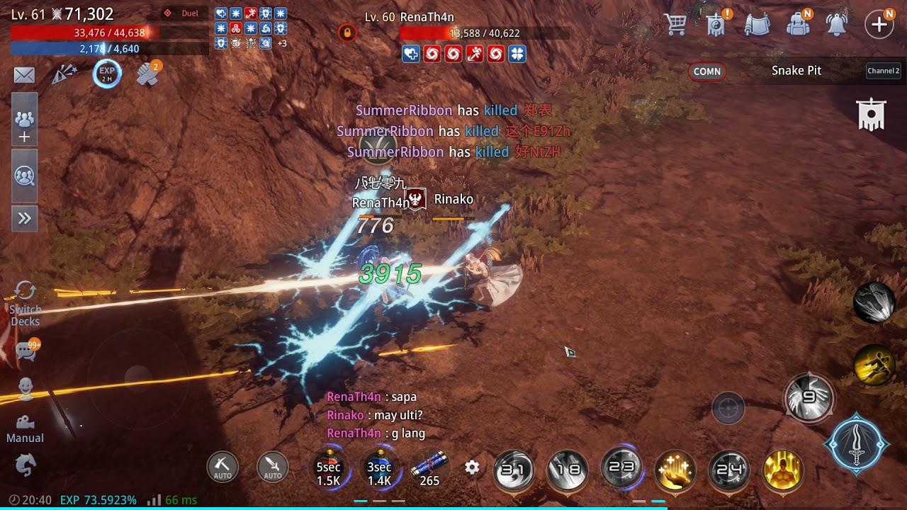 MIR4 Duel POV - Taoist vs Lancer