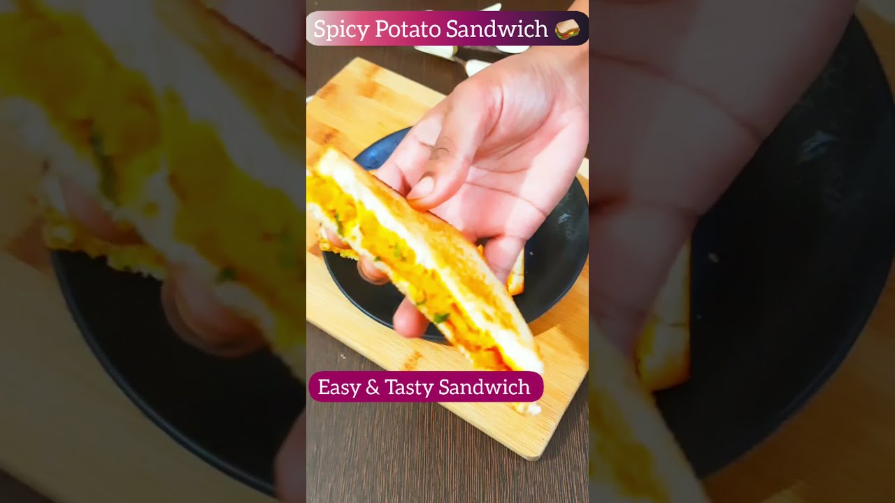 #shorts Spicy Potato Sandwich🥔🥪 | Aloo Sandwich | Sandwich Recipe | Aloo Sandwich At Home #Sandwich