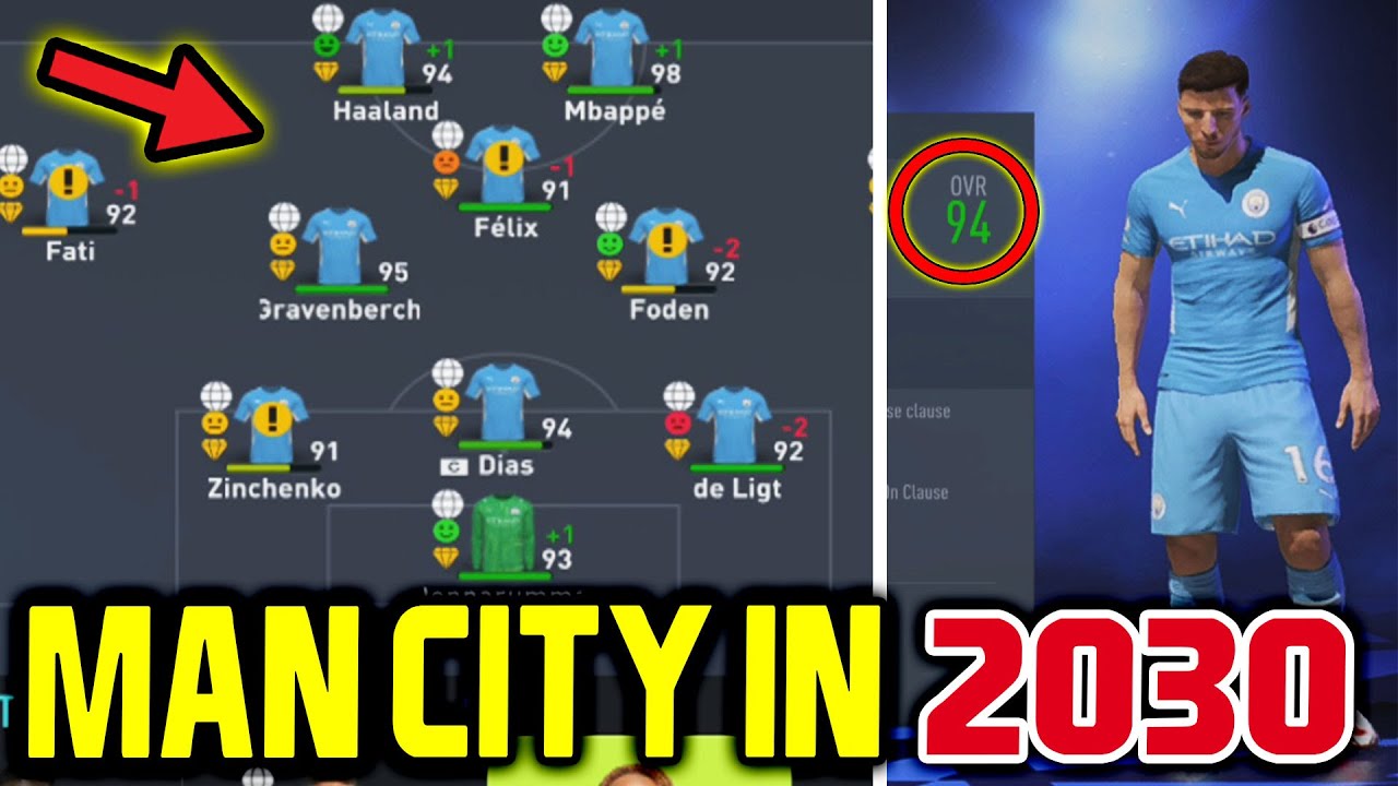 EXPERIMENT: MAN CITY in 2030 (98 MBAPPE, 92 FODEN 🔥 FIFA 22 Career Mode/Modo Carrera/Karrieremodus