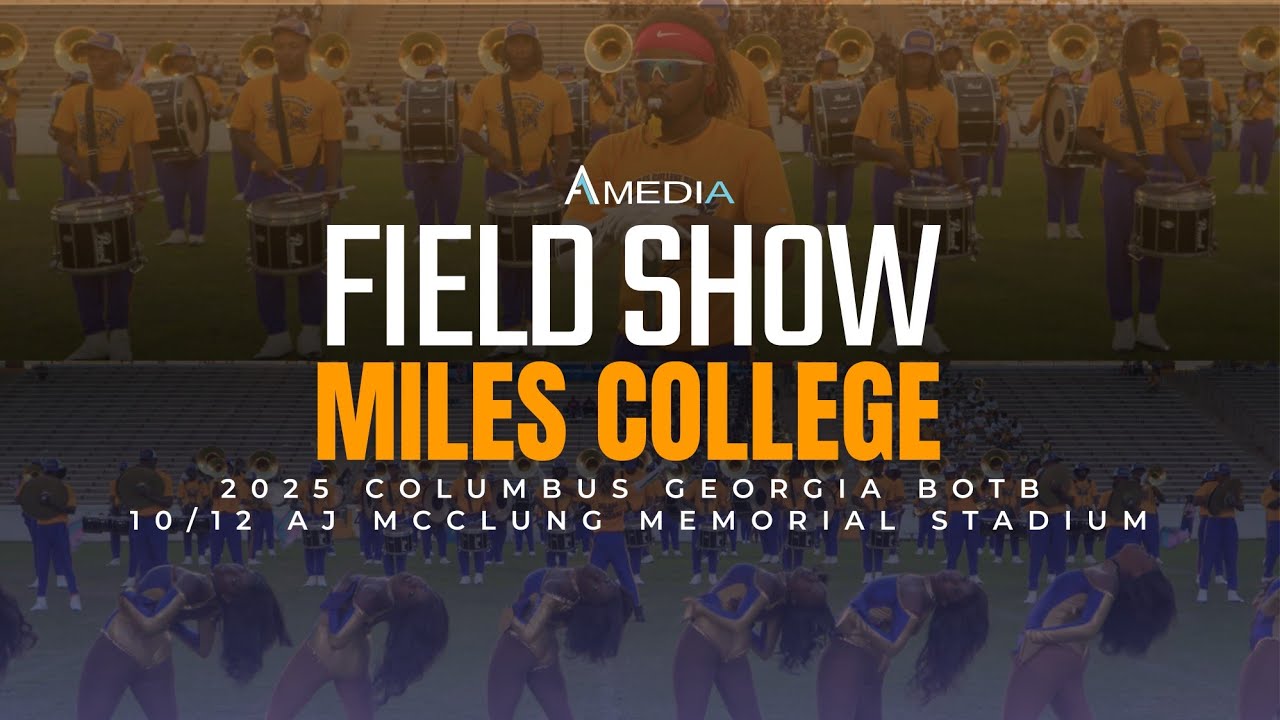 Miles College PMM - Field Show | 2025 Columbus Battle Of The Bands | 4K 2160p 🔥🎥🎬‼️