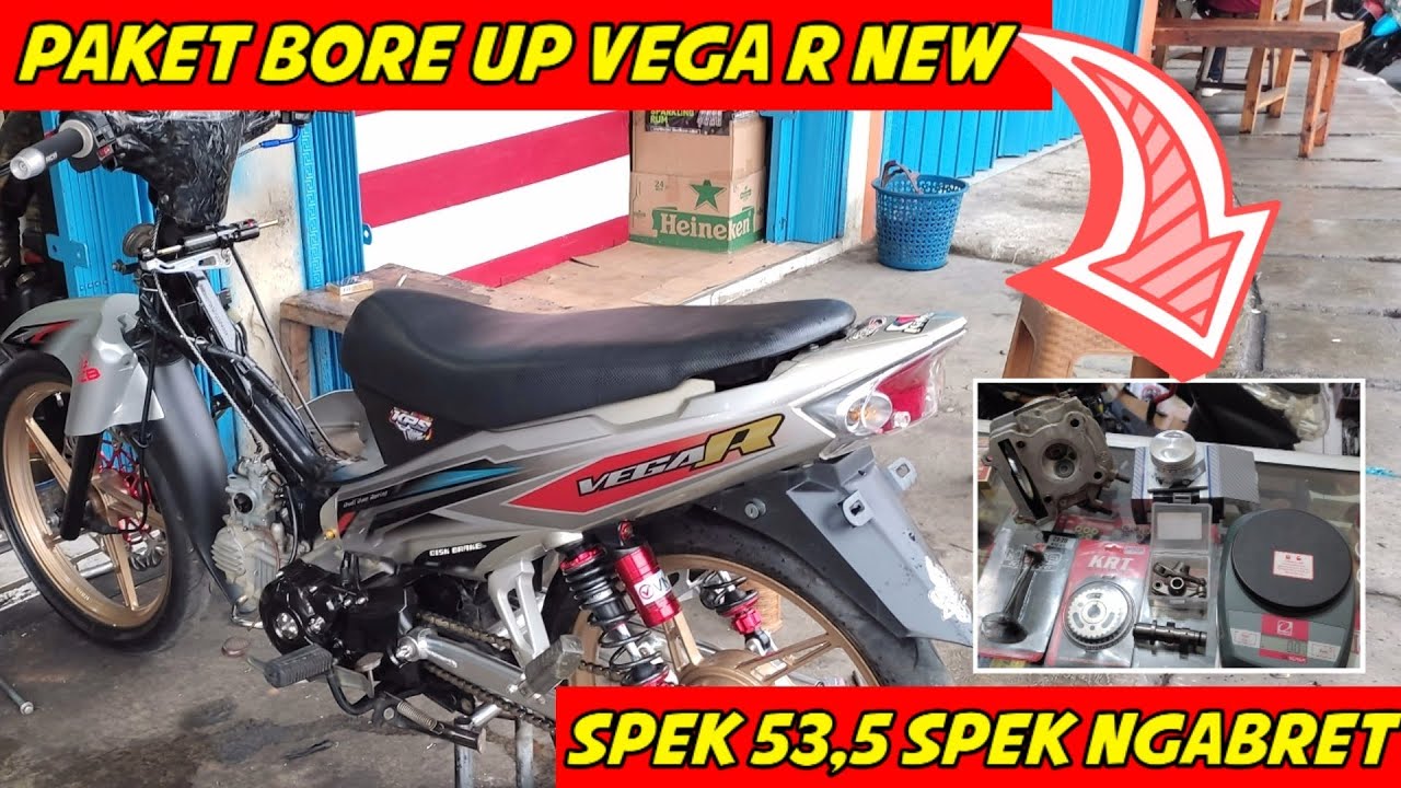 PAKETAN BORE UP YAMAHA VEGA R NEW 53,5 SPEK HARIAN