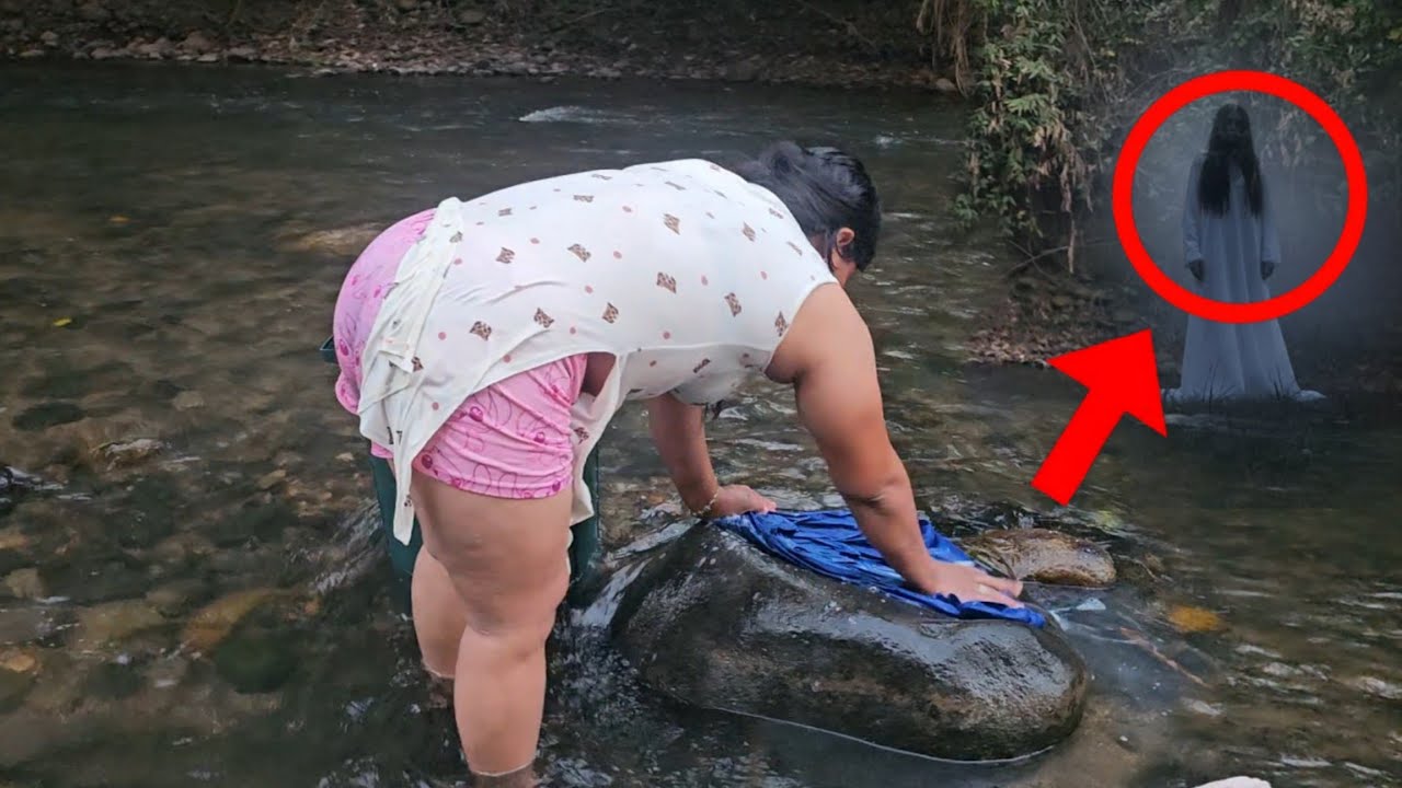 Por Lavar En El Rio En Horas De La Noche Nos Salió La LIorona😱 Toñita Grita Por Ayuda 