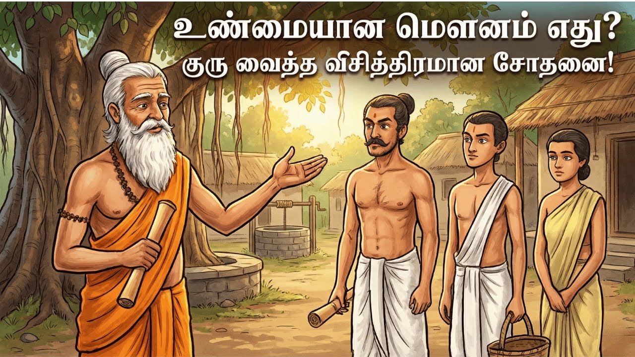 உண்மையான மௌனம் எது? குரு வைத்த விசித்திரமான சோதனை!