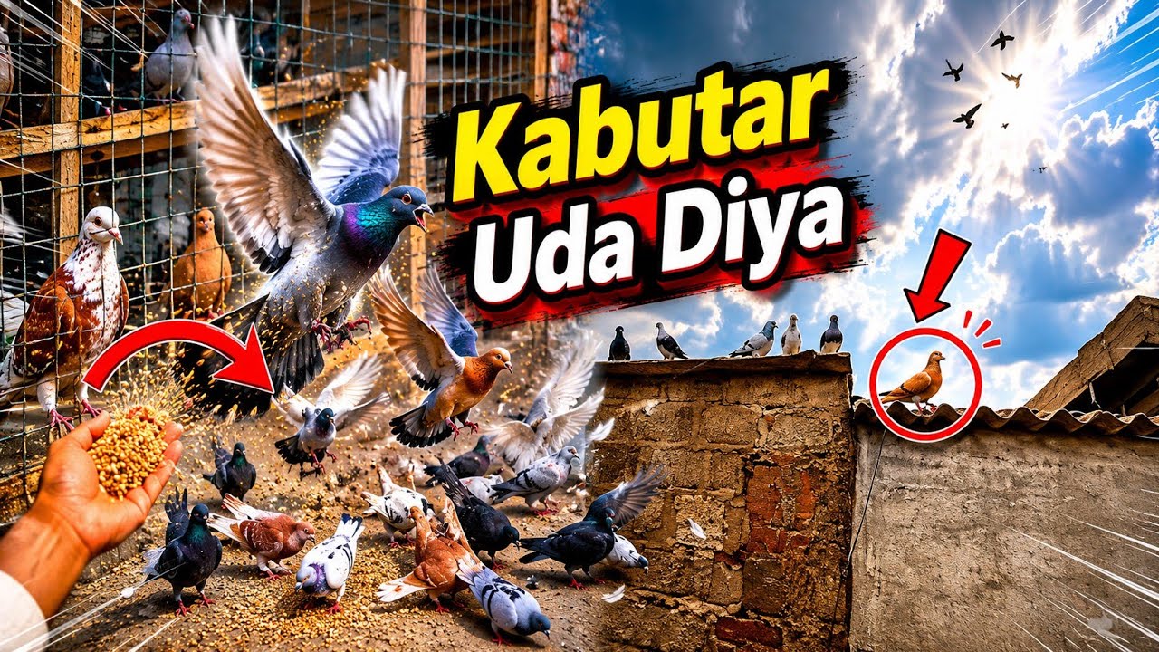 kabutaron ka dana change kar diya?? Naye Kabootar ko 1st Time Udaya 🤯