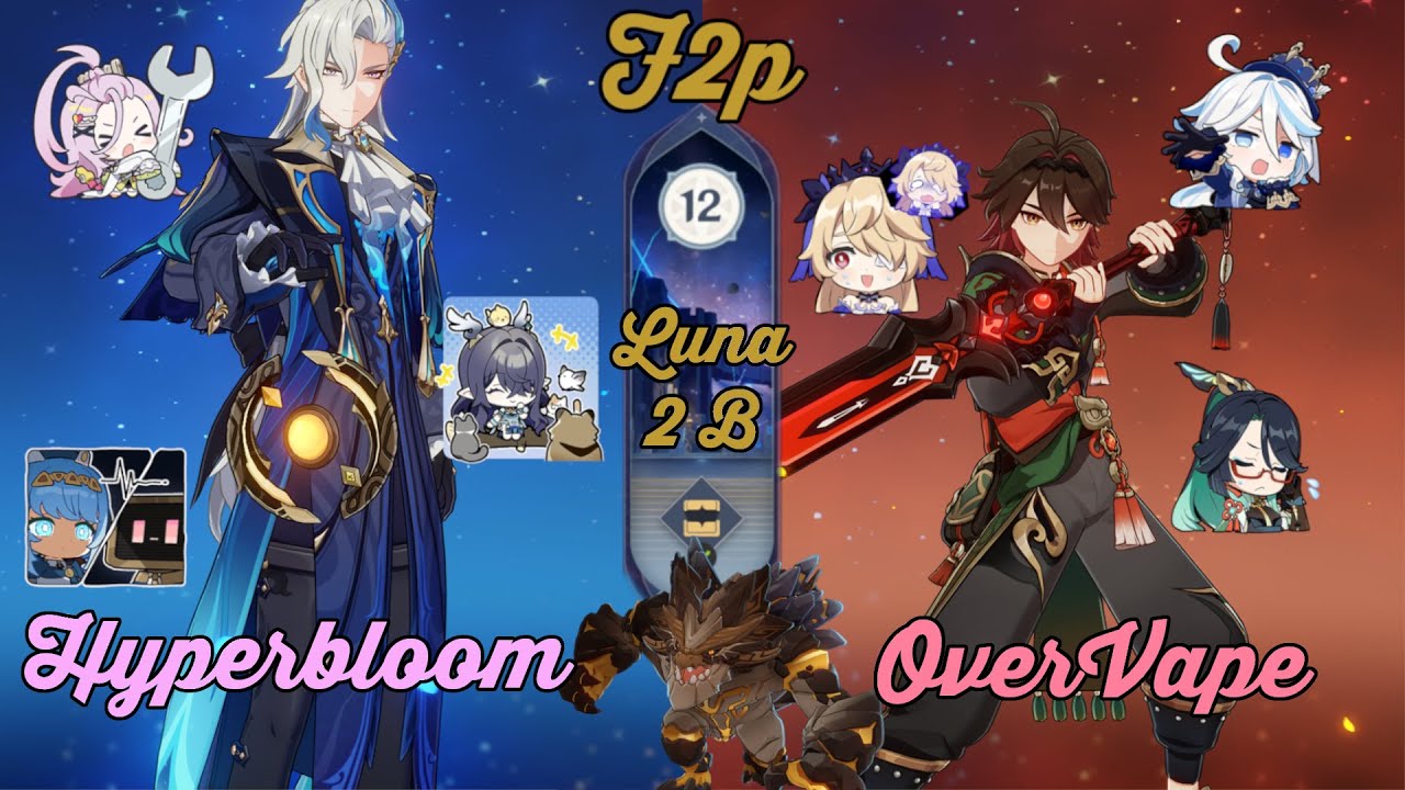f2p | Neuvillete Hyperbloom - Gaming OverVape | 6.1 Spiral Abyss Floor 12 | Genshin Impact