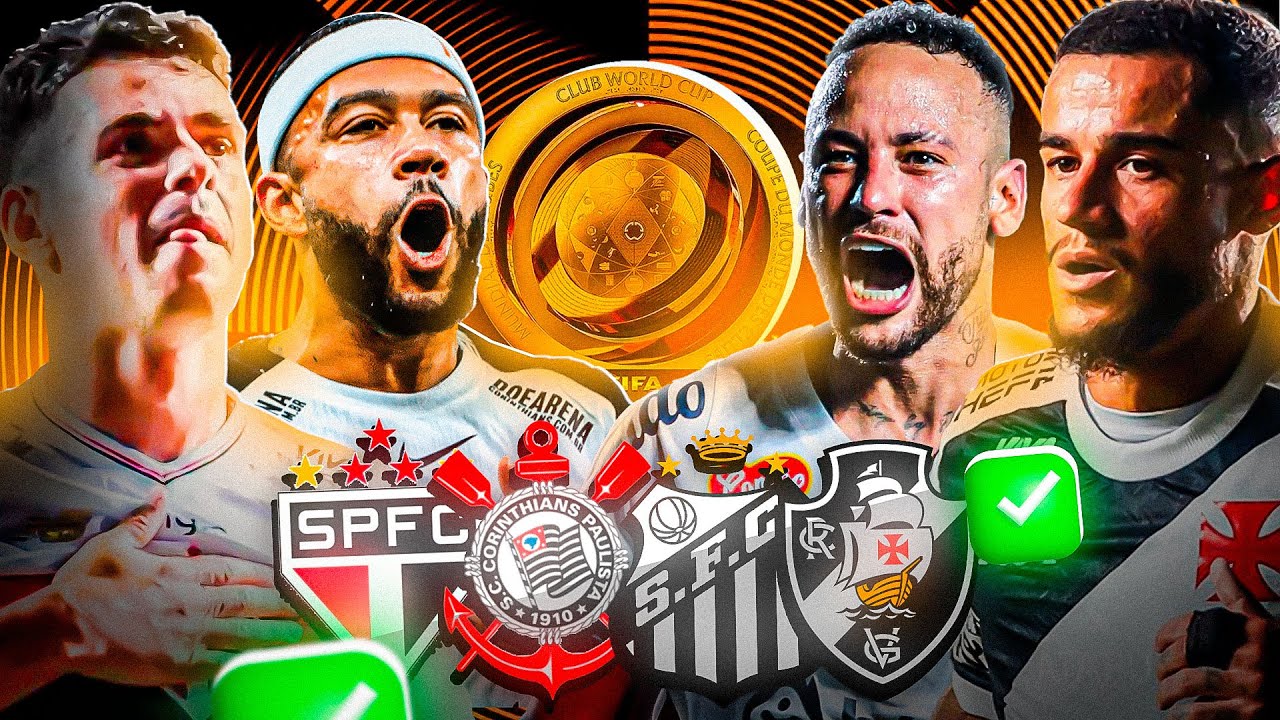 Coloquei CORINTHIANS, S&Atilde;O PAULO, SANTOS e VASCO no SUPER MUNDIAL 👀