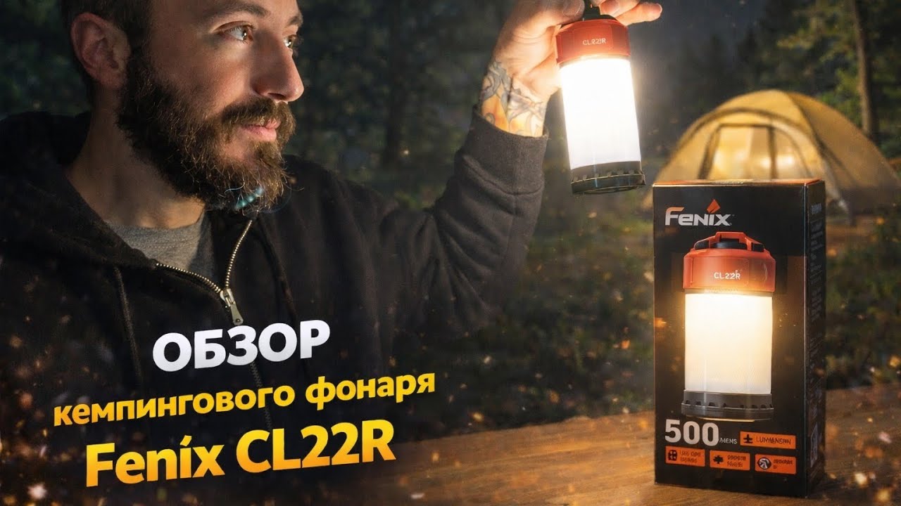 КРУТОЙ КЕМПИНГОВЫЙ ФОНАРЬ Fenix CL22R