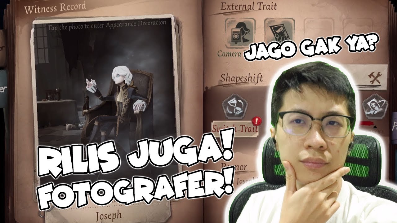 Hunter PHOTOGRAPHER udah Rilis! Bisa Ke 2 DUNIA WOHOO! - Identity V