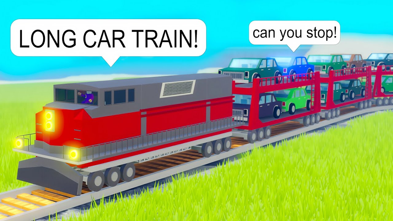 I Drive LONGEST Train BUT It's Carrying HUNDREDS of Cars