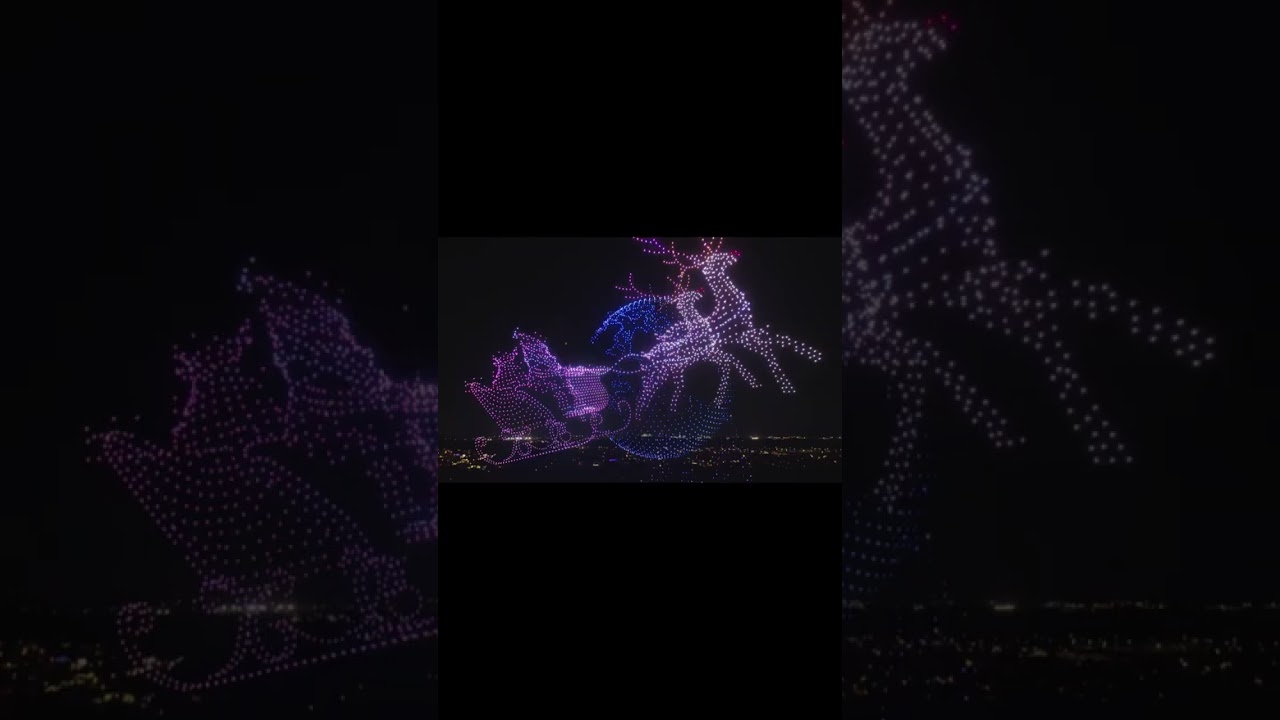 Worlds Biggest Latest Christmas Drone Show! Viral Drone Show GUINNESS WORLD RECORD
