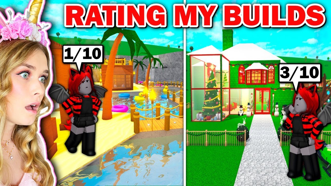 Moody Rates My OLD Bloxburg Builds! (Roblox)