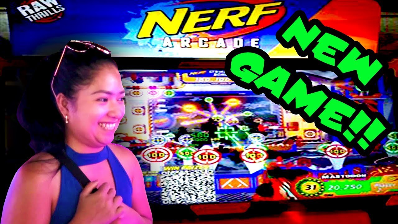 NEW NERF ARCADE GAME! NEW Arcade Jackpots and Arcade Major Prize Win at Stars and Strikes TeamCC