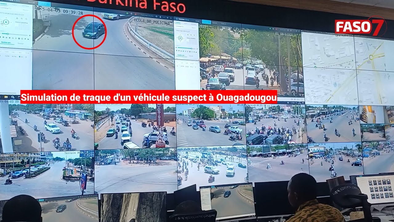 Ouagadougou : Simulation de traque d’un véhicule suspect avec le concept «sécurité S24/7»