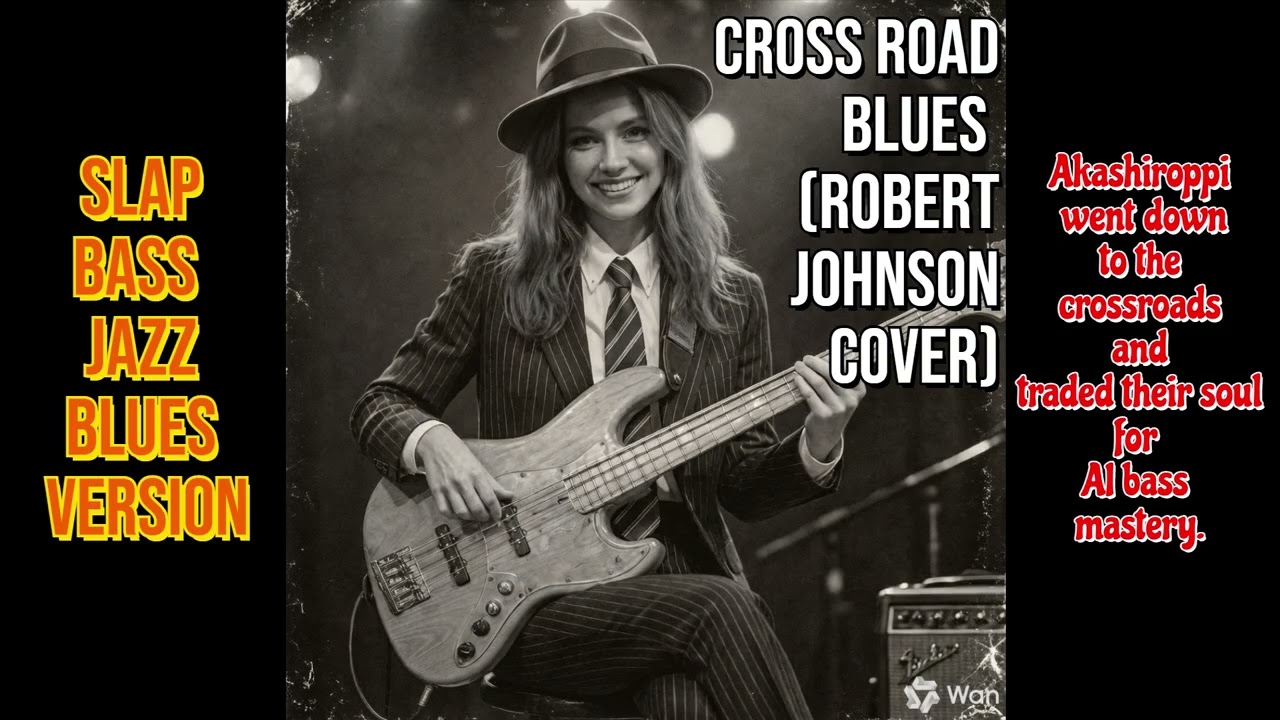 【Slap Bass】Cross Road Blues - Jazz Blues Ver. (Robert Johnson Cover)/AI MUSIC