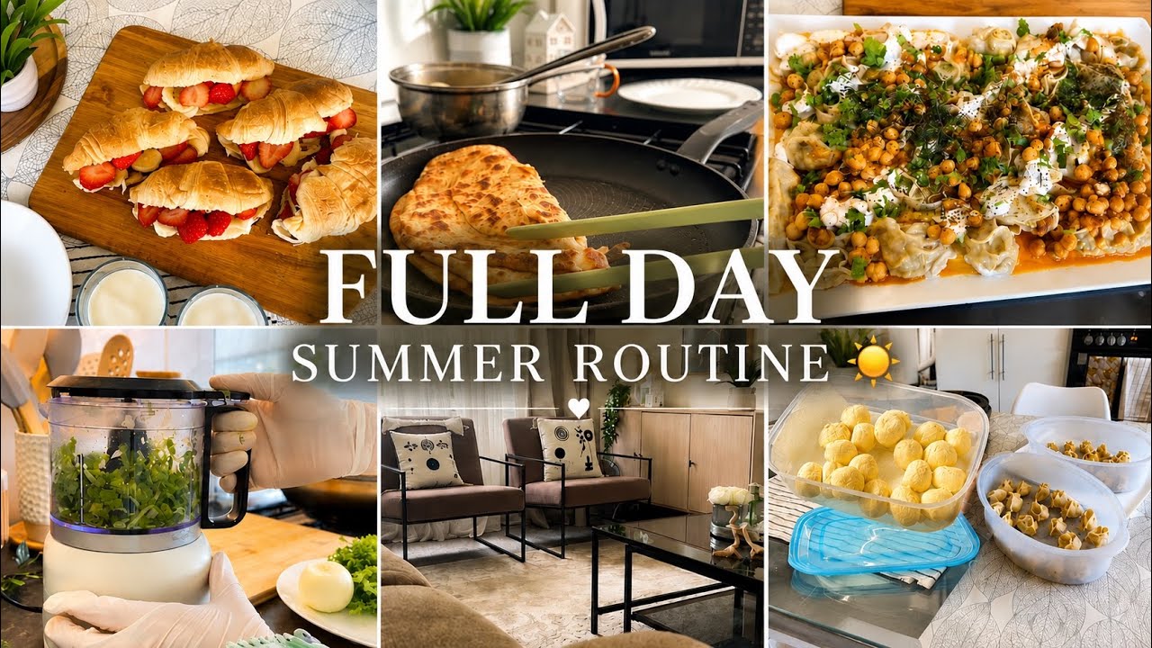 Silent Summer Vlog ☀️ | Afghan Dumplings (Mantu) | Quroot Recipe | Cleaning & Slow Living