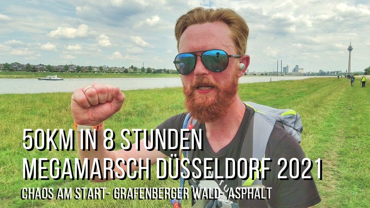 50km in 8 Stunden | Megamarsch Düsseldorf 2021 | Natur in NRW | Jörg Müller