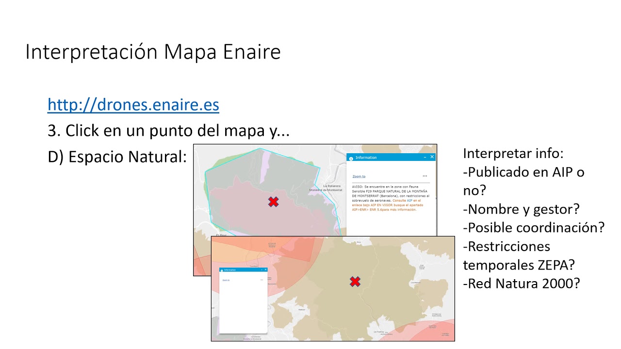 Interpretación del Mapa enaire.drones.es para vuelo recreativo de drones