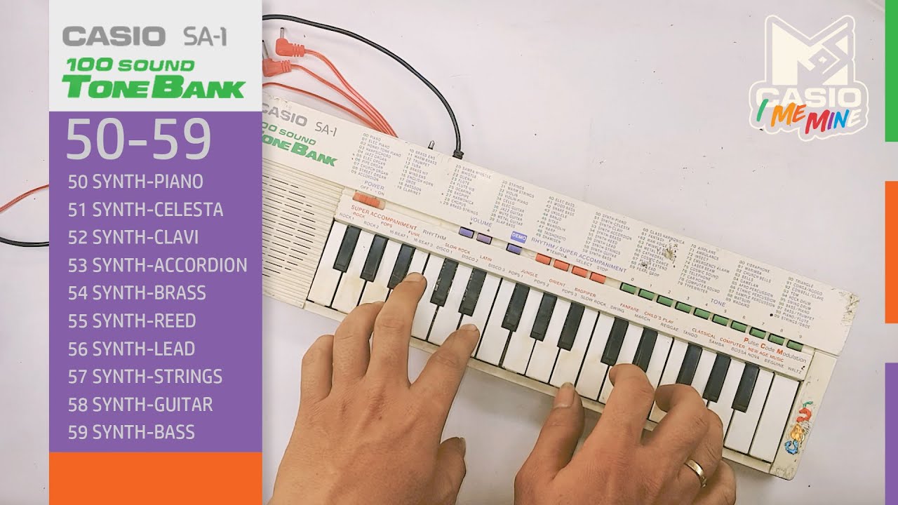 CASIO SA 1 TONE 50-59 (MOS CASIO I ME MINE)