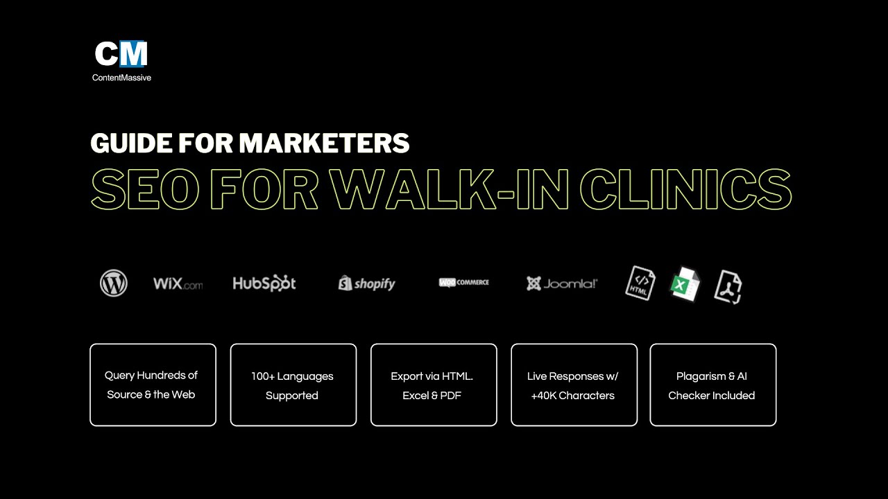 Healthcare Marketing SEO Content | AI Writer by ContentMassive