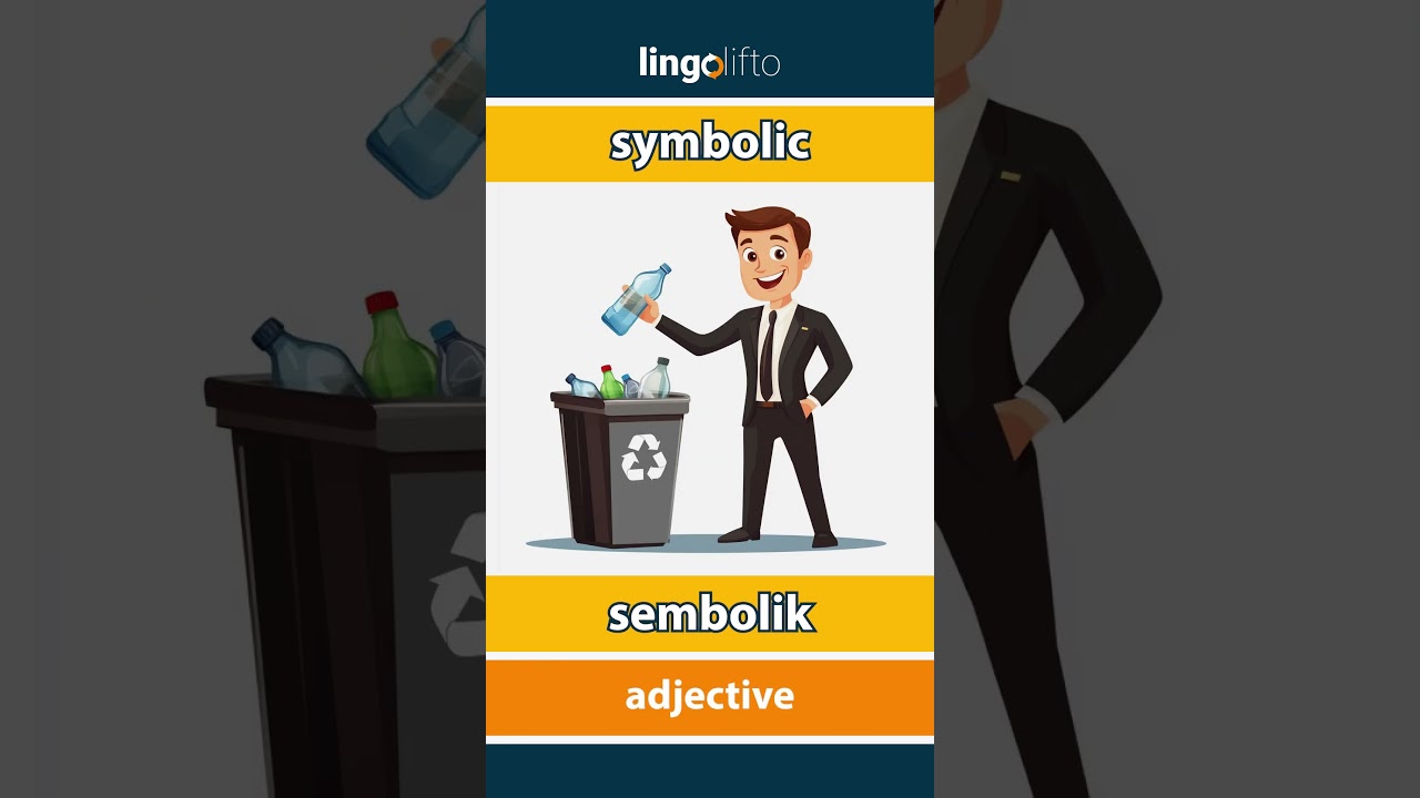 🇬🇧🇹🇷 symbolic - sembolik : learn English : İngilizce &ouml;ğrenelim : vocabulary builder