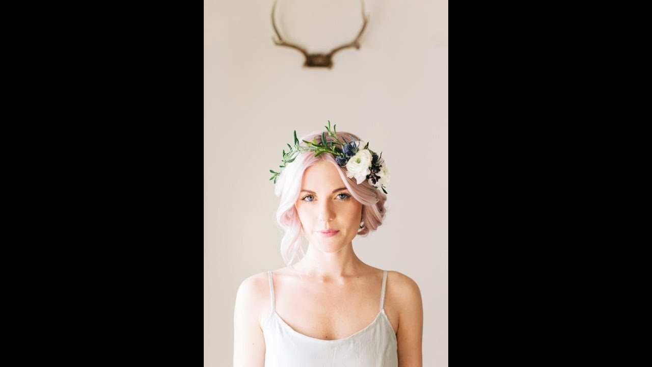 DIY Delicate Floral Crown by Flower Moxie