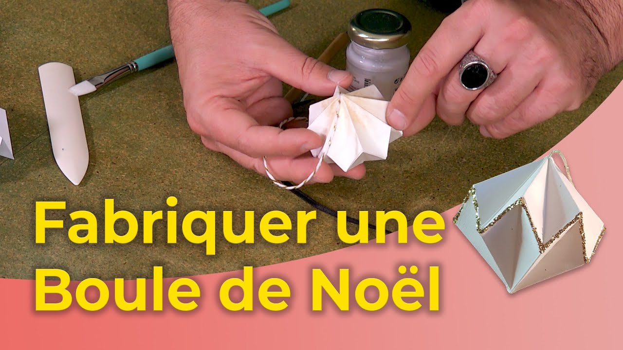 Boule de Noël en papier