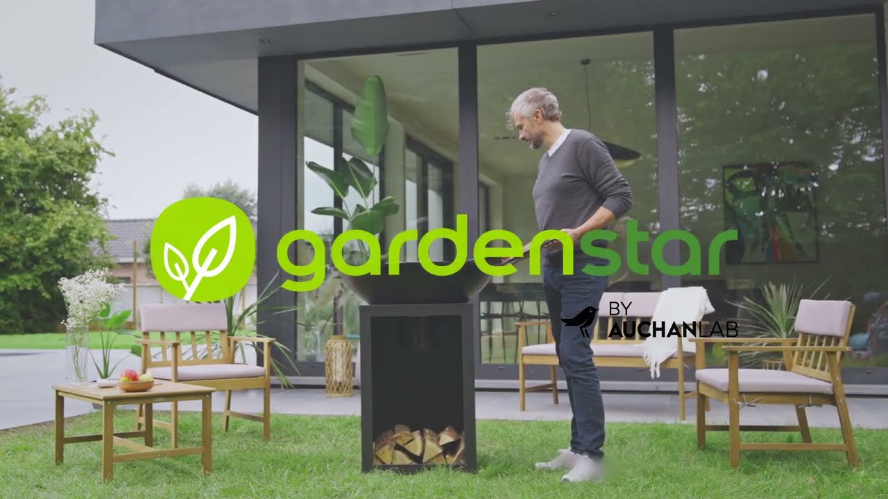 AUCHAN GARDENSTAR BRASERO D76xH96cm