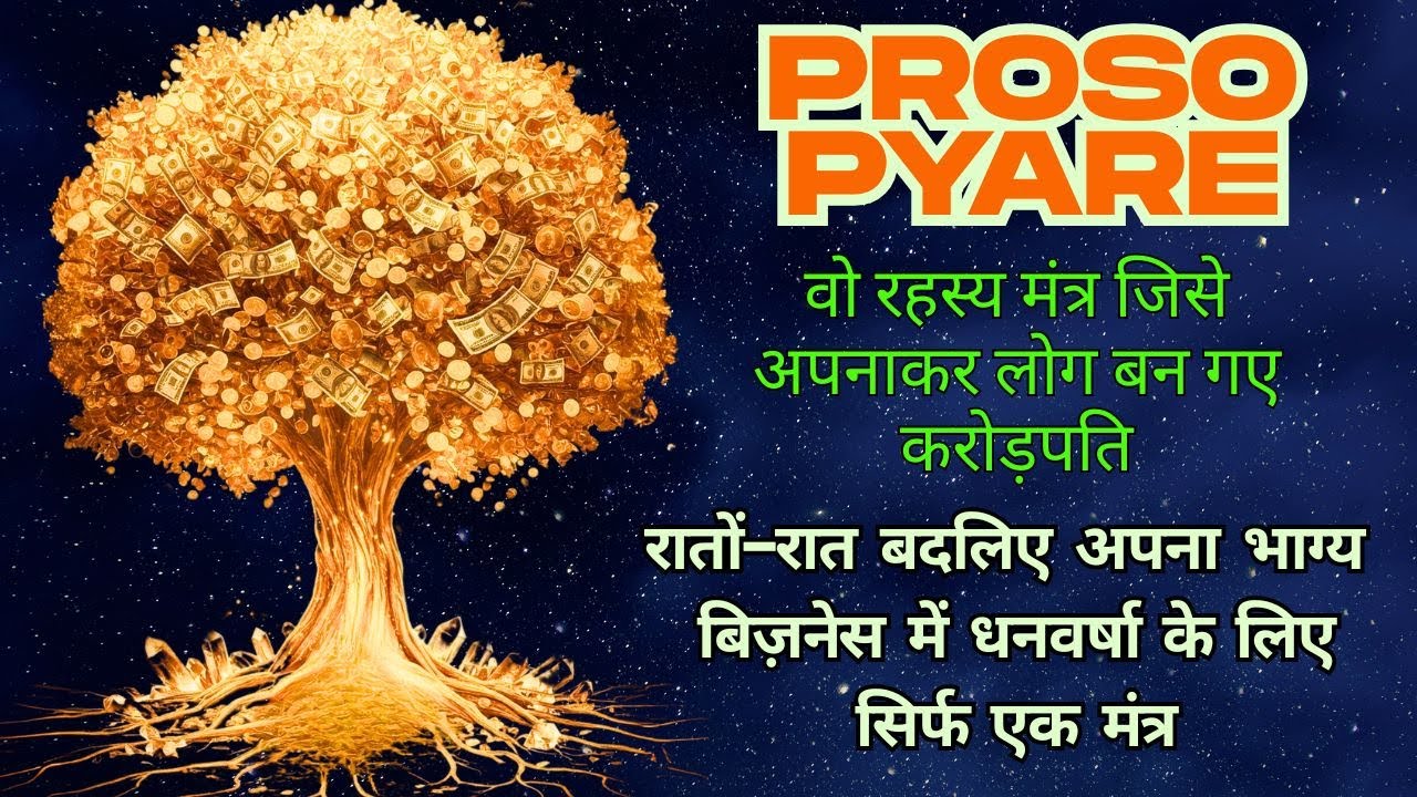 Proso Pyare | वो रहस्य मंत्र जिसे अपनाकर लोग बन गए करोड़पति | बिज़नेस में धनवर्षा के लिए मंत्र