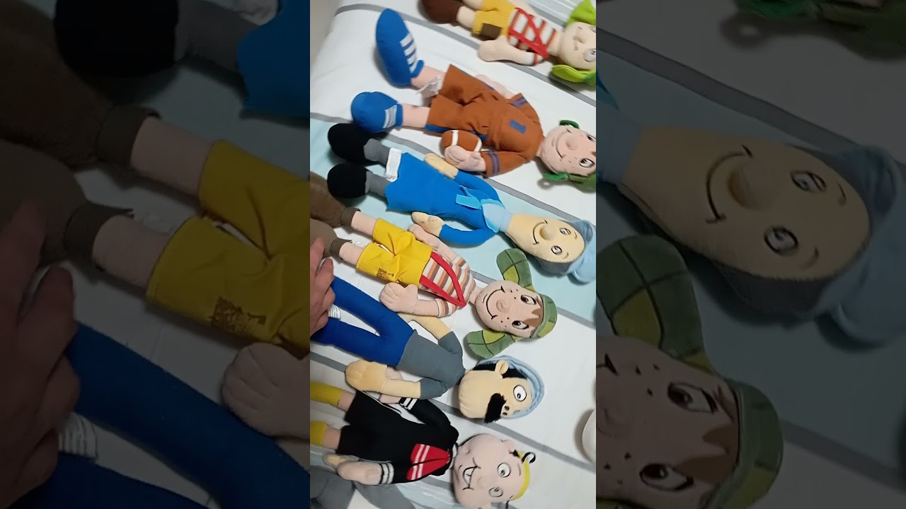 Colección de peluches del Chavo del 8/ Coleção do pelucias do Chaves.