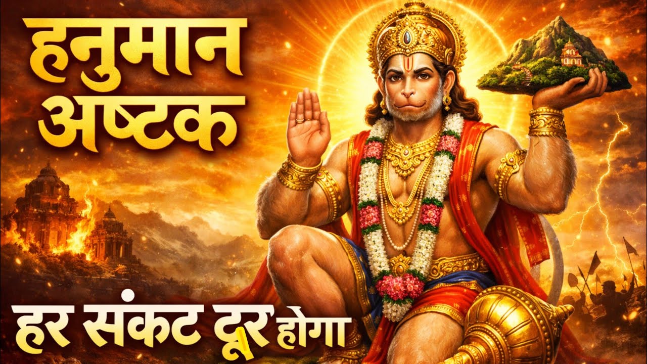 शनिवार स्पेशल हनुमान अष्टक | सुनते ही हर संकट दूर होगा। संकटमोचन हनुमान जी की कृपा 🙏