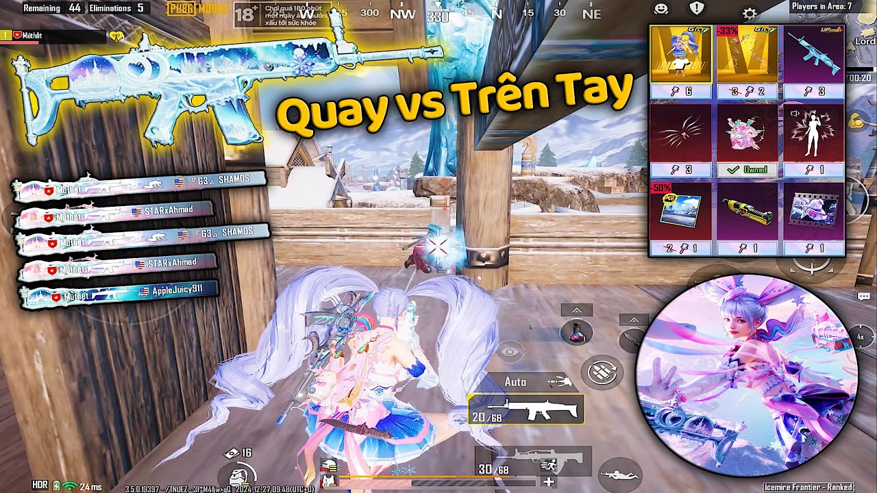 Đập Hộp Vòng Quay Scar Băng và Trải Nghiệm Combo Scar Băng vs Thần Giáp Cute | PUBG Mobile
