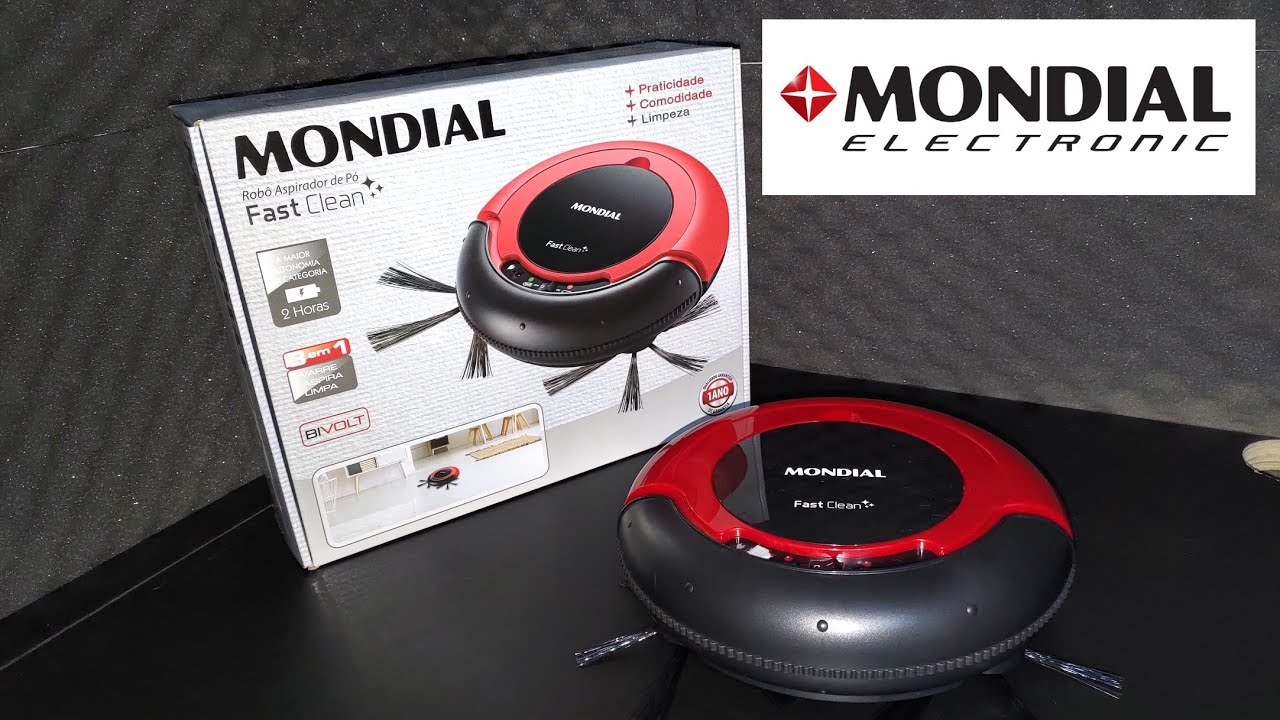 Unboxing (desembalando) Mondial Robô aspirador Fast Clean RB-01