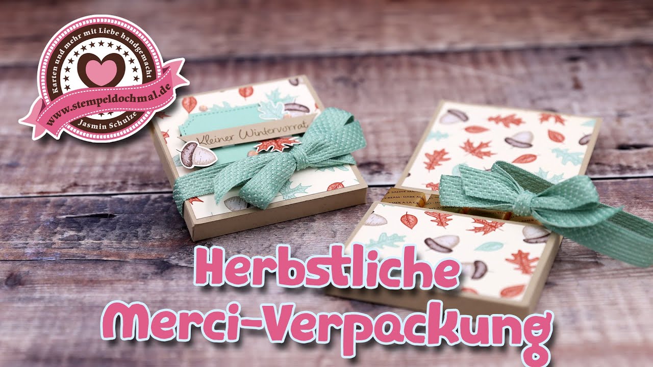 Tutorial: Herbstliche Merci-Verpackung mit Produkten von Stampin' Up!