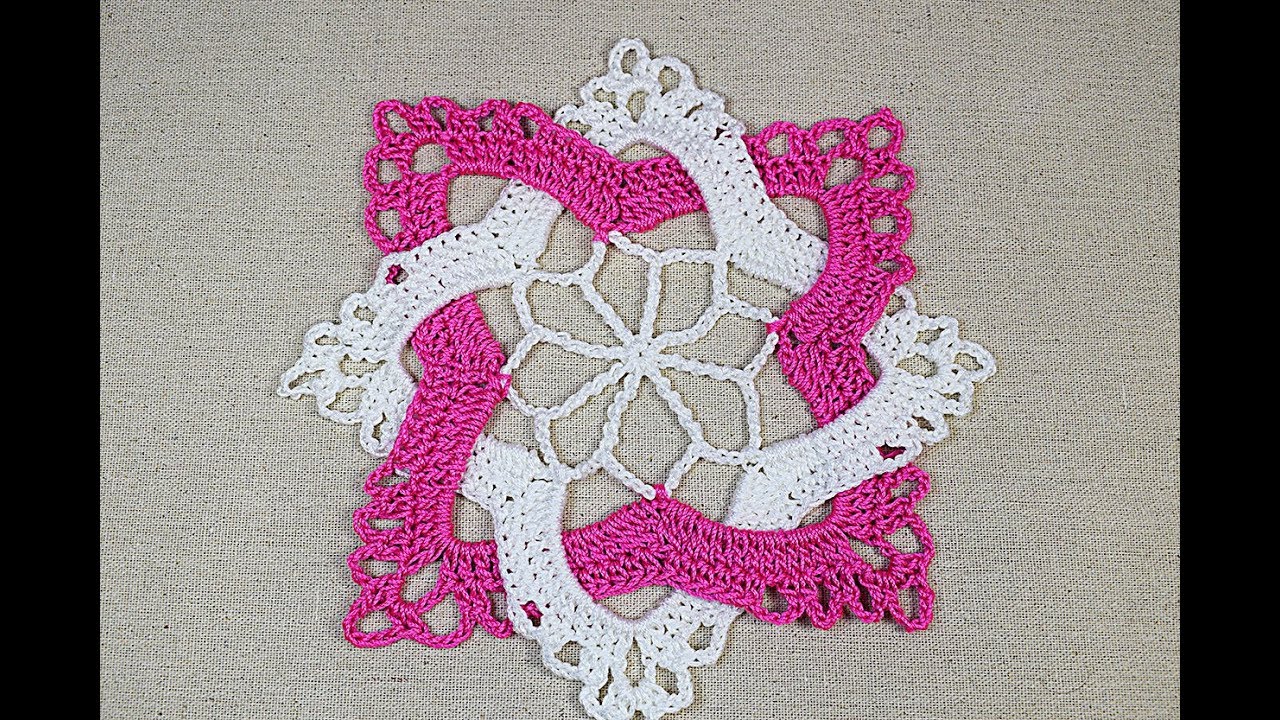 Cuadrado entrelazado a crochet muy facil y rapido #crochet #ganchillo #majovelcrochet