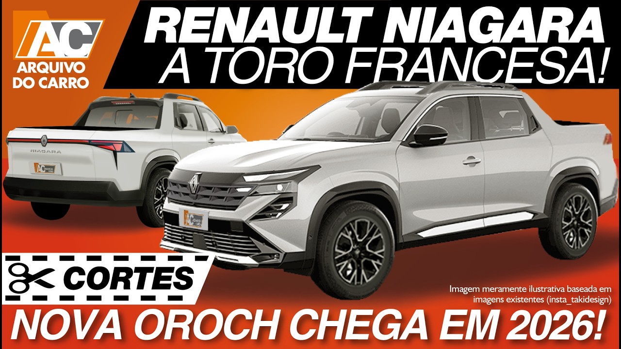 RENAULT NIAGARA,  A NOVA OROCH! A TORO FRANCESA CHEGA EM 2026!