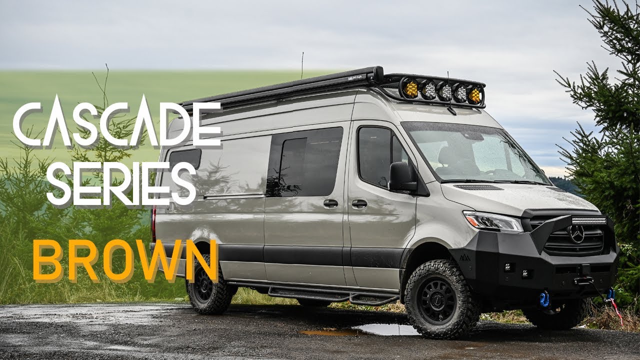 Brown: Cascade Series - Mazama // Converted 4WD Mercedes Sprinter Van Tour