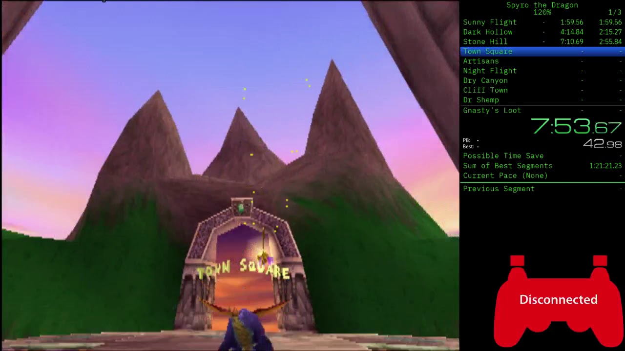 Spyro the Dragon 120% Theory TAS