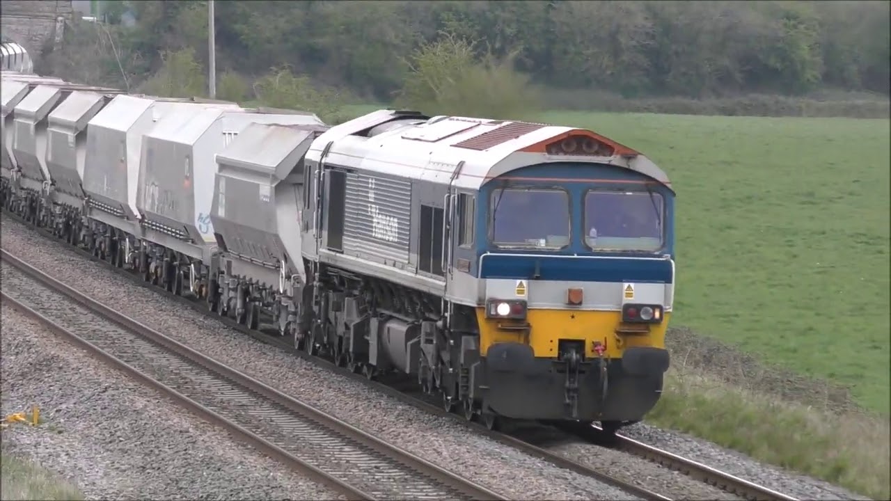 The class 59 locomotive all 15 of them at various locations 59101 - 59104 part 2 of 3
