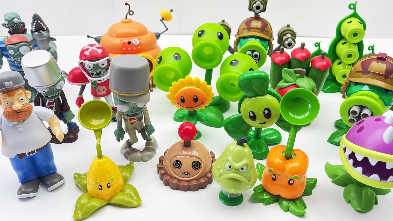 LARGE, MEDIUM, AND SMALL,NINE ZOMBIES KING BATTLE. THE DEATH TRIO.｜ ASMR Review Toy｜植物大战僵尸玩具套装