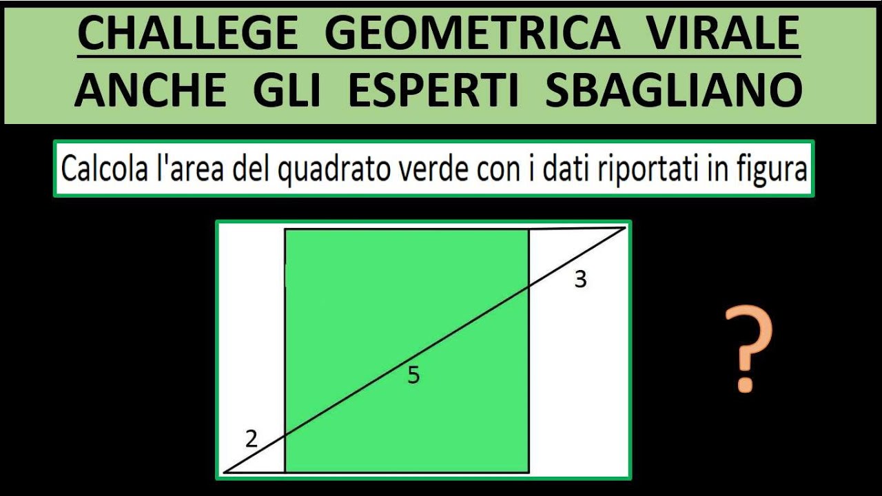 Geometria. In diffficoltà anche gli insegnanti per questa challenge