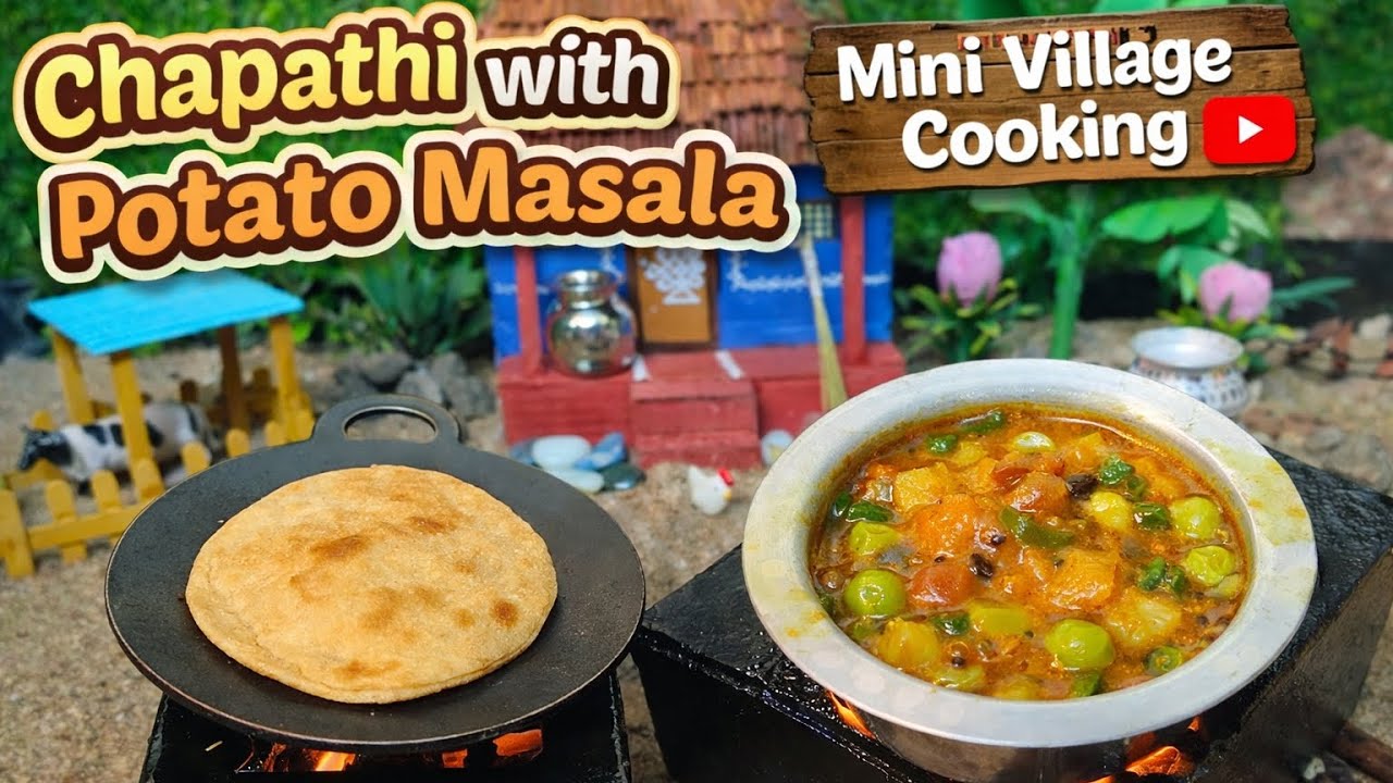 Hotel style chappathi 🫓 with Spicy Potato masala😋🔥 | Easy Home Recipe #chapati #aloomasalarecipe 