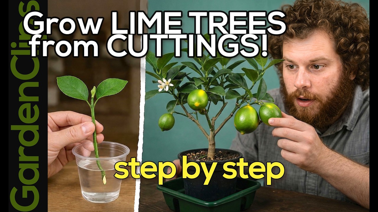 How to Grow Lime Trees from Clippings - Easy fast way to grow Lime Trees & Lemon Trees from Cuttings