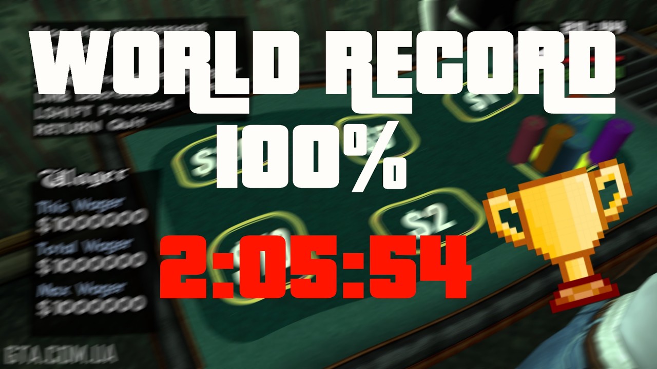 (World Record) GTA: San Andreas 100% in 2:05:54