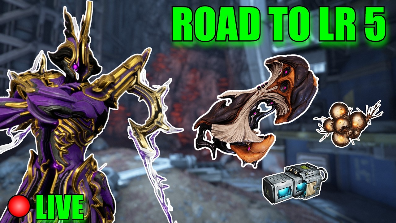 Oxium and Cryotic Farming... Big Sad... Journey to LR5! - [Warframe Live]