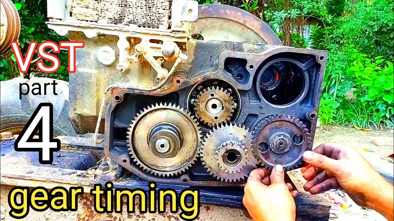 How to vst engine gear timing? gear timing without marking.