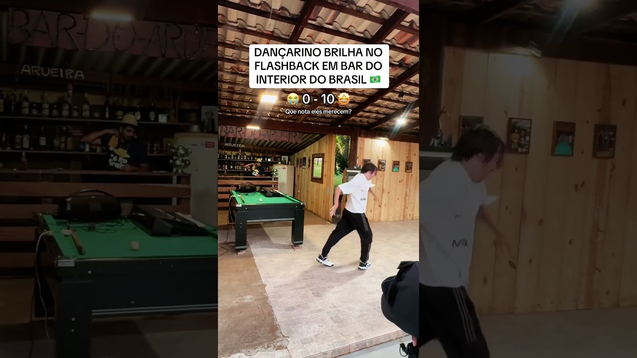 Brasileiro brilha no FLASHBACK em bar do interior do Brasil 🇧🇷 #eurodance #flashback #shorts