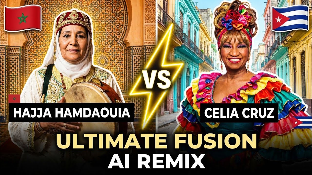 Hajja Hamdaouia - Alabas | The Ultimate Aita-Salsa Fusion 🇲🇦🇨🇺 (AI Remix)